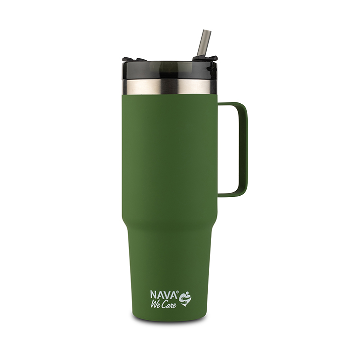 stainless-steel-insulated-travel-mug-with-plastic-straw-we-care-dark-green-900ml