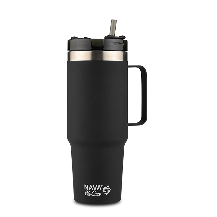 stainless-steel-insulated-travel-mug-with-plastic-straw-we-care-black-900ml