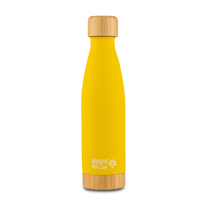 stainless-steel-vacuum-travel-bottle-bamboo-we-care-yellow-500ml