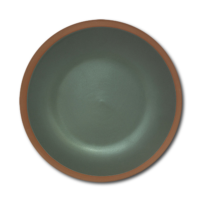 stoneware-fruit-plate-athena-green-20cm